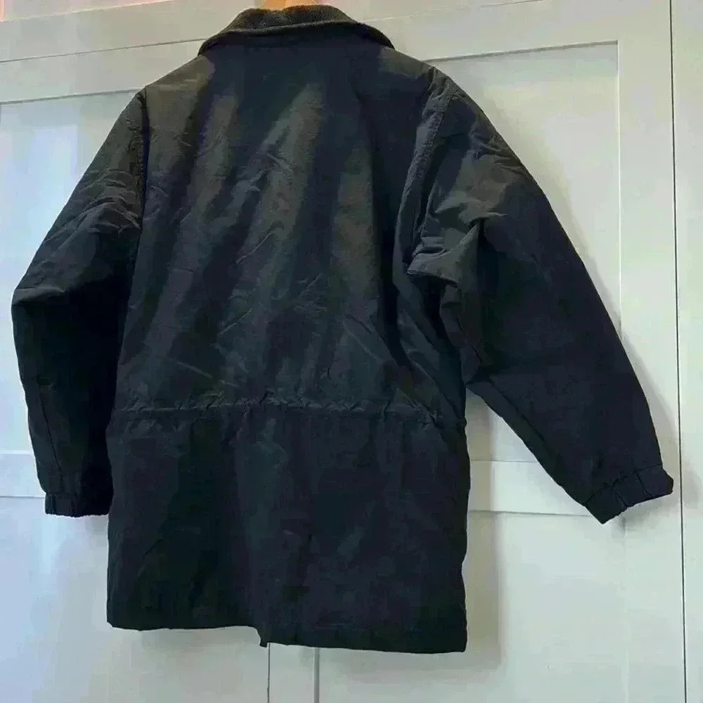 Eddie Bauer Black Zip up Jacket pockets size: Medium - Picture 9 of 9